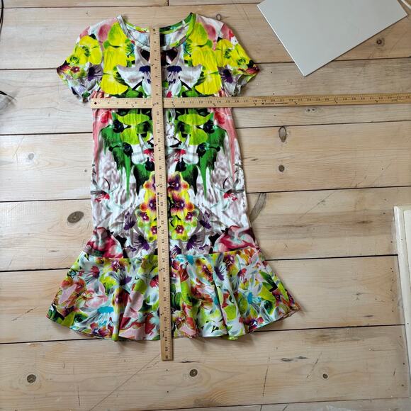 Prabal Gurung f/Target NWOT Women's First Date Floral Drop Waist Ruffle Dress S - Picture 6 of 6